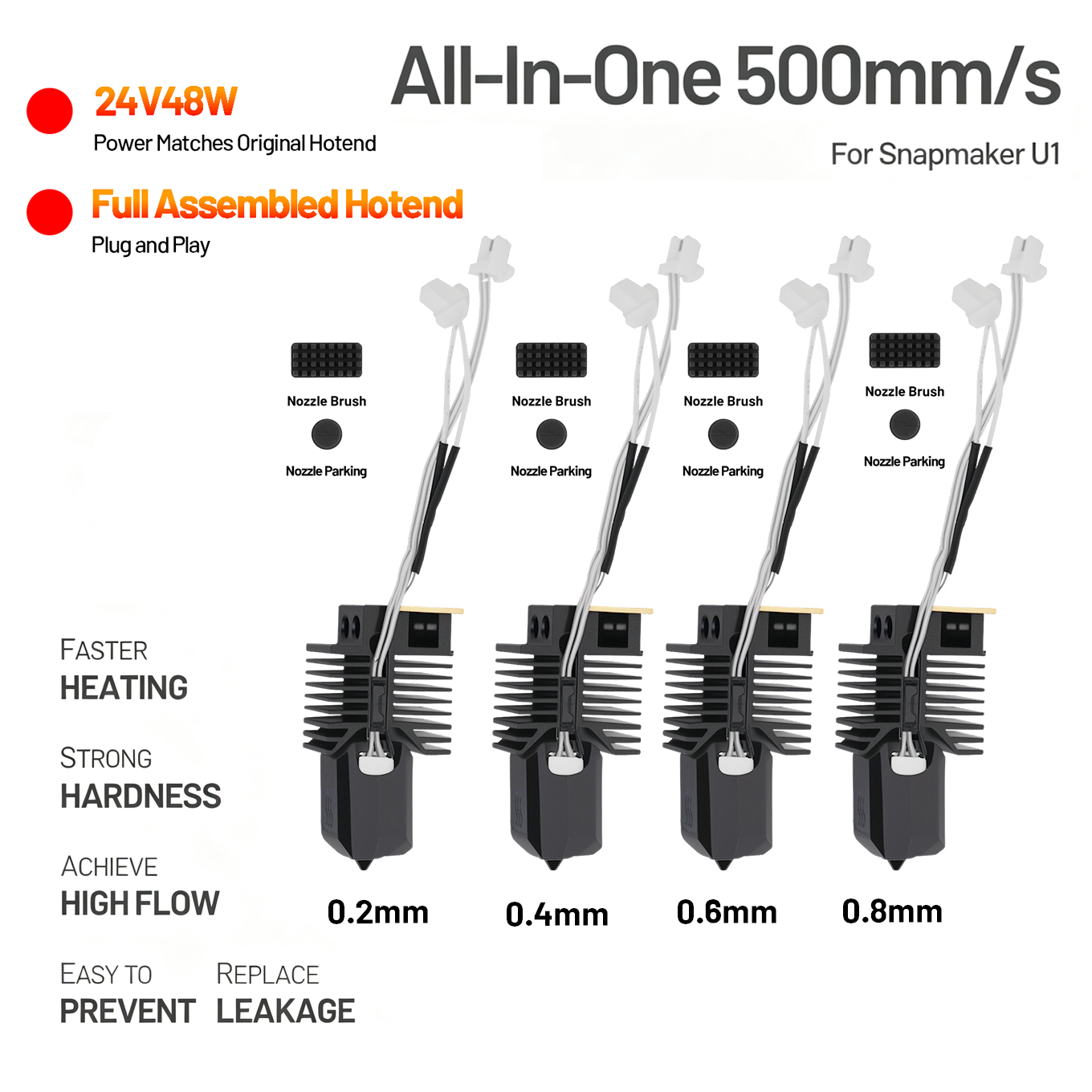 High Flow Ceramic Hotend - Kit de chauffage céramique Hotend pour