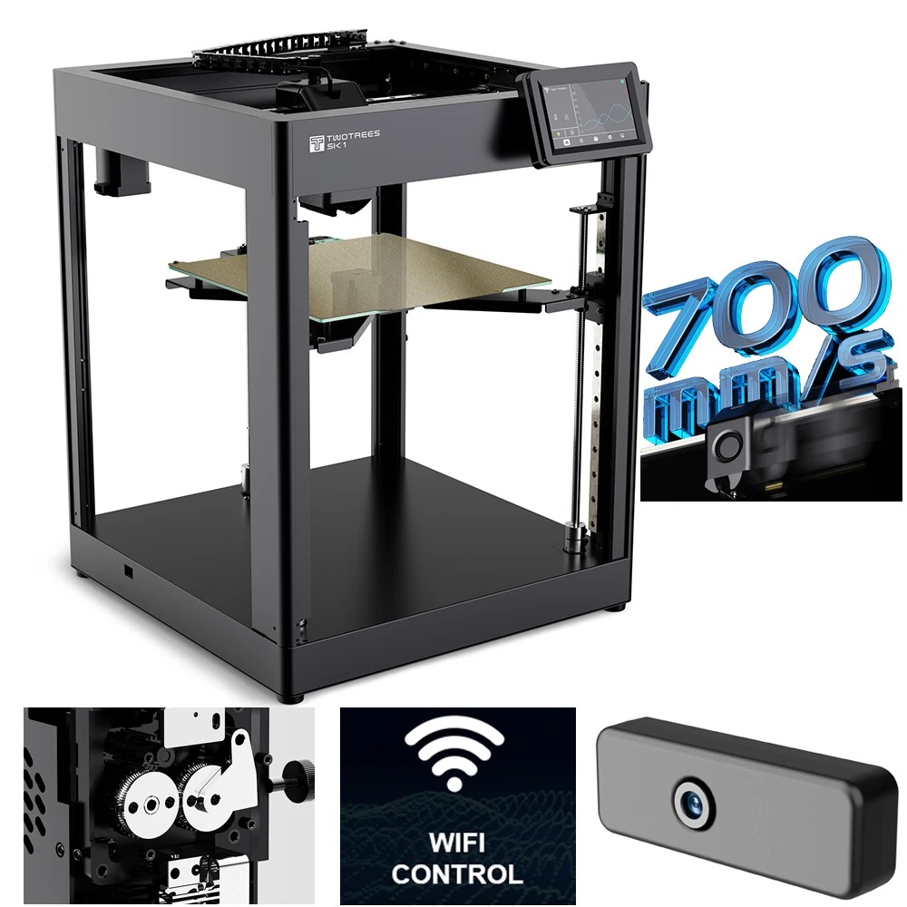 Corexy 3D Printer Kit - Imprimante 3D Twotrees SK1 haute vitesse,
