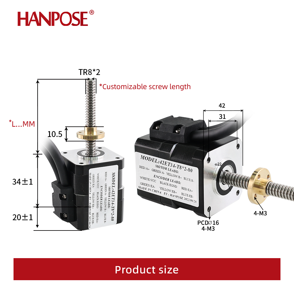 Moteur à vis en boucle fermée  - Closed Loop Stepper Motor Nema 17 avis et prix