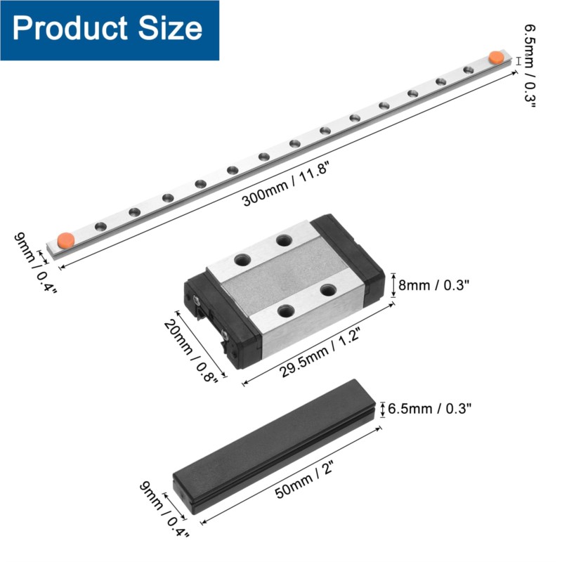 Guide linéaire MGN9 9mm, 1 piè - Linear Rail Mgn12H Set avis et prix