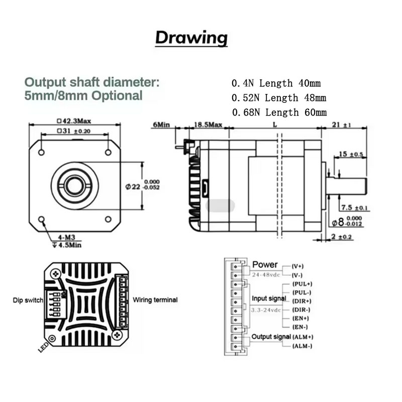 Moteur pas à pas en boucle fer - Closed Loop Stepper Motor Nema 17 avis et prix