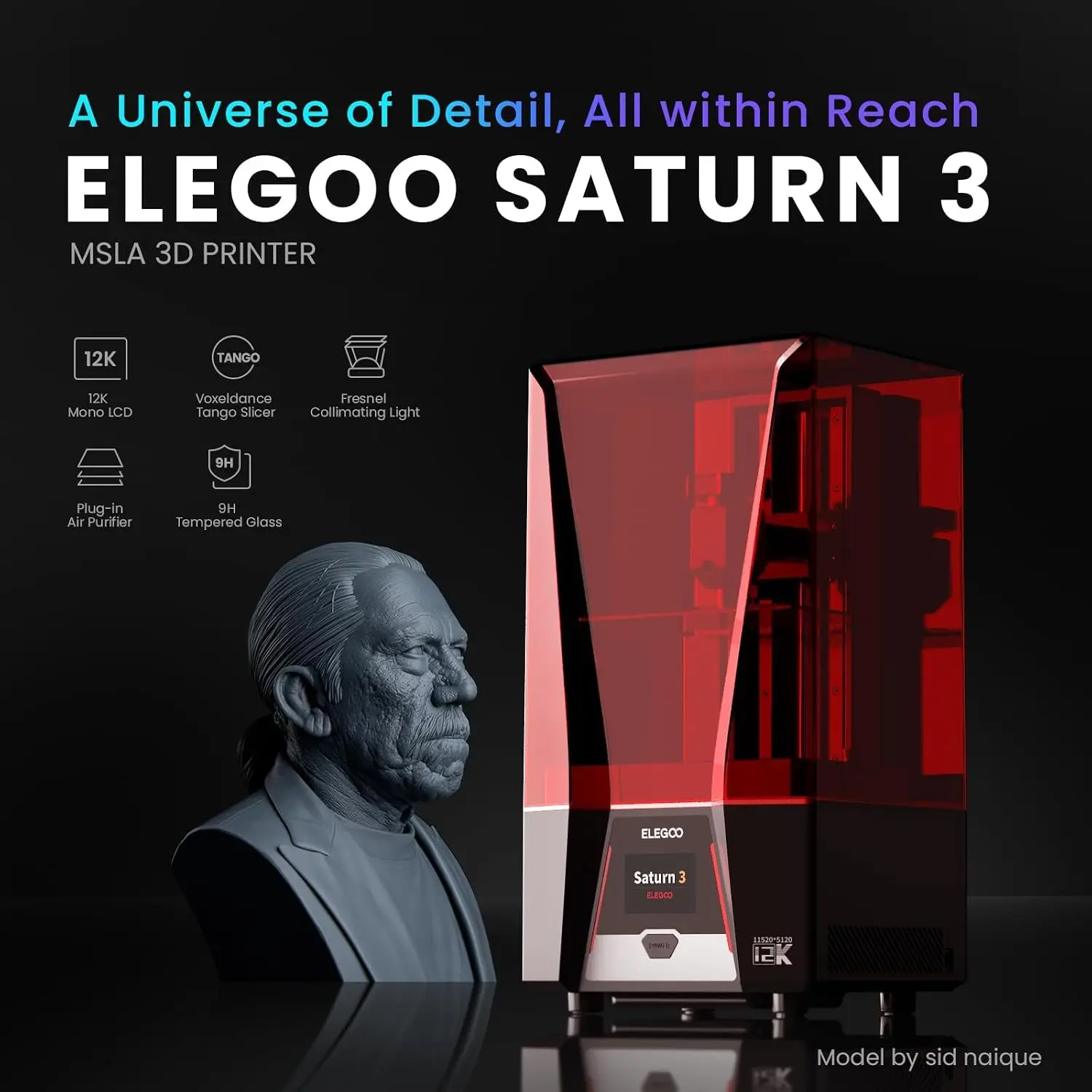Imprimante 3D Saturn 3 MSLA 12 - 12K Monochrome Lcd Resin 3D Printer avis et prix