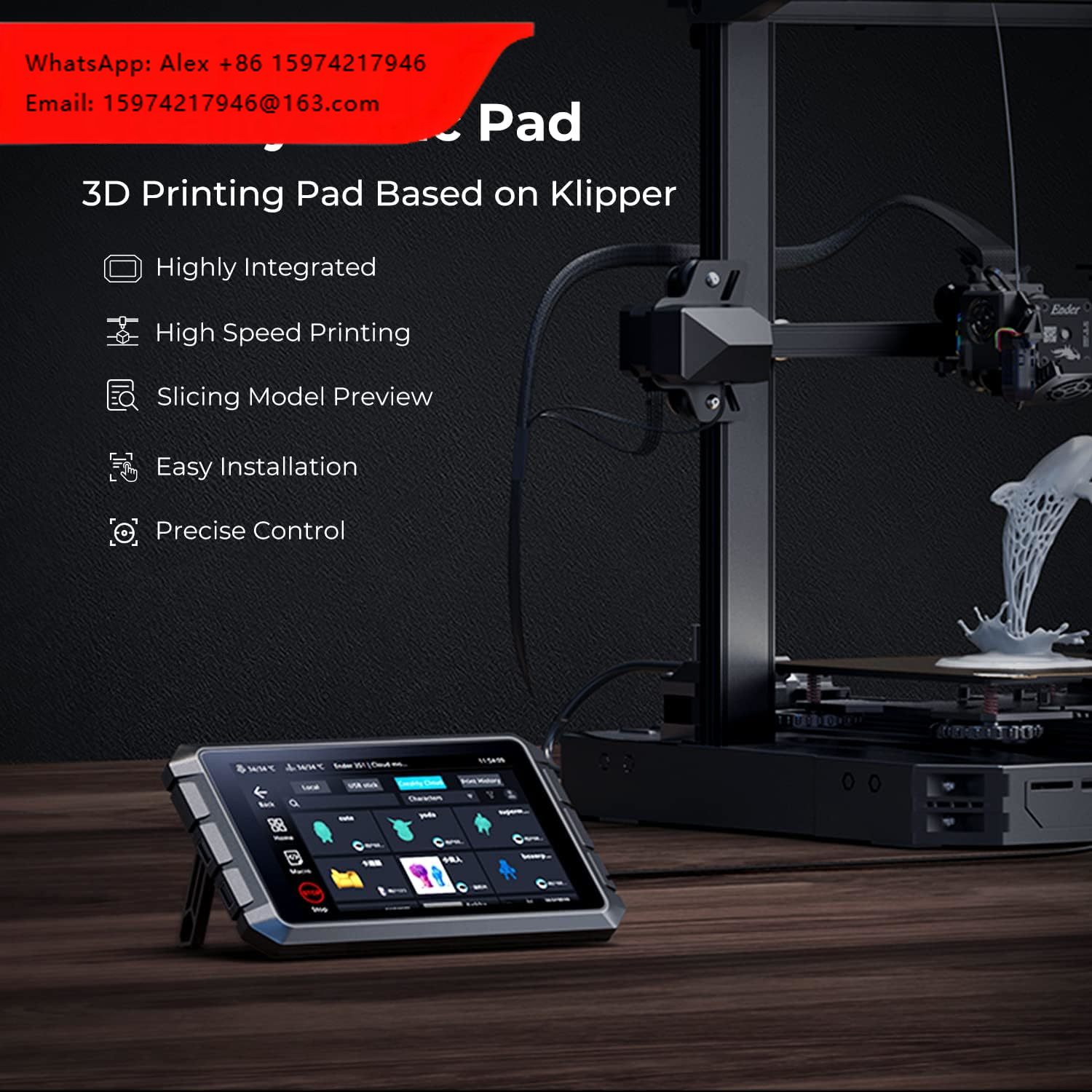 Creality Sonic Pad T800, écran - Klipper Pad 7 Inch avis et prix
