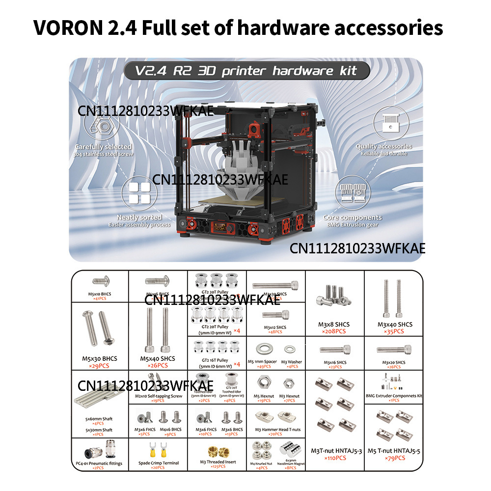 Kit complet de vis et écrous p - Voron 2.4 R2 Complete Kit avis et prix